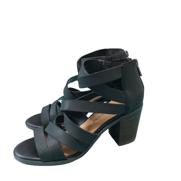 Lucky Brand Black Kallia Block Heel Sandal 7 - Picture 3 of 7
